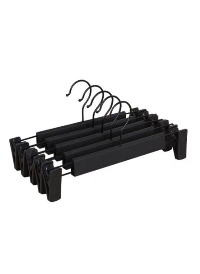 5 Non-Slip Plastic Pants Hangers with Clips, Skirt Hangers, Clips Retractable and Adjustable, Black - pzsku/Z9B667EB68341938DA05AZ/45/_/1721183898/0acf2334-64df-4ff4-8842-91aa82271d52