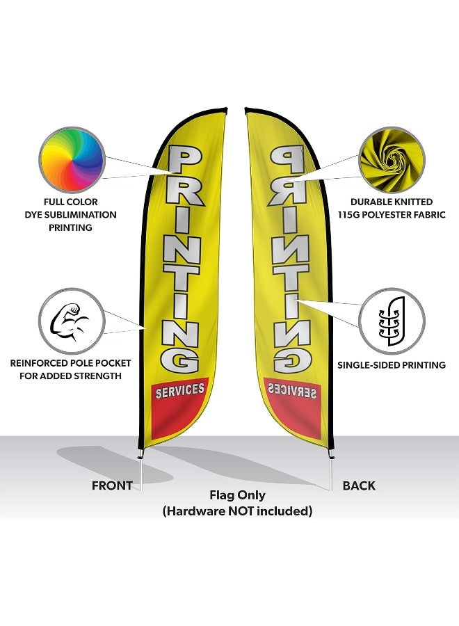 Feather Banner Tax Service (stars) 15' Swooper Flag Kit With Pole