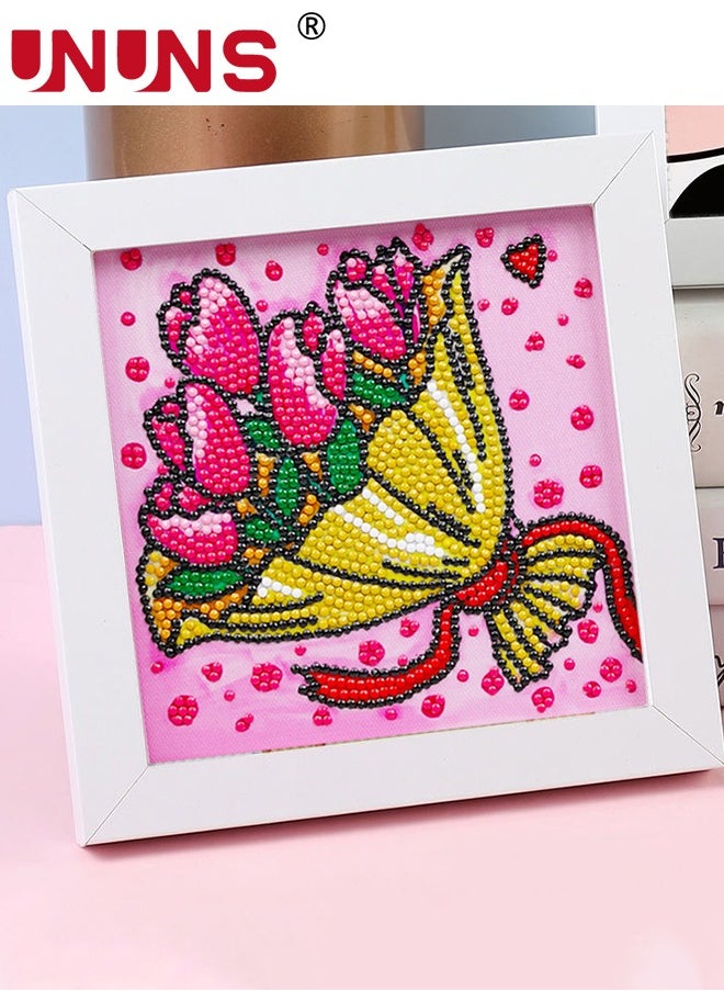 UNUNS Diamond Painting Kit For Kids,With Wooden Frame Art And Crafts For Kids Ages 6-8 -10-12,Easy to DIY Diamond Art For Kids And Adult Beginners Home Wall Decoration  - Image 5