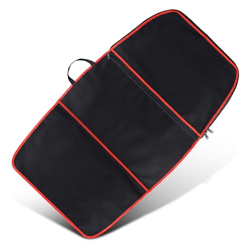 Dawitrly Surfboard Bag, Surfboard Cover Bodyboard Carry Bags, 48 * 26 inch Paddleboard Bag with Handle Carrying Strap, Double Zipper and Storage Pocket for Outdoor Travel (Red Strip) - Image 1
