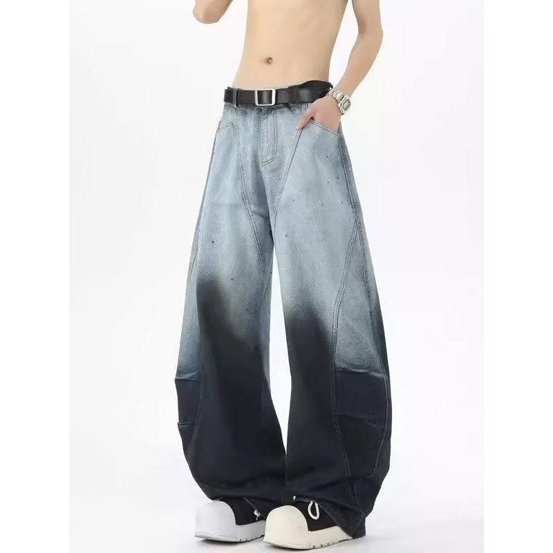 Unisex Classic Denim Jeans Loose Fit Daily Outdoor Wear - Image 3
