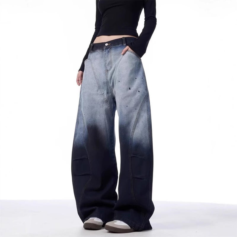 Unisex Classic Denim Jeans Loose Fit Daily Outdoor Wear - Image 5