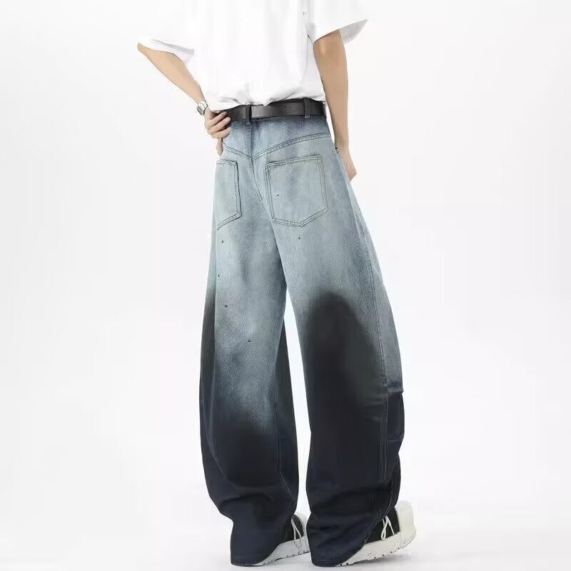 Unisex Classic Denim Jeans Loose Fit Daily Outdoor Wear - Image 1