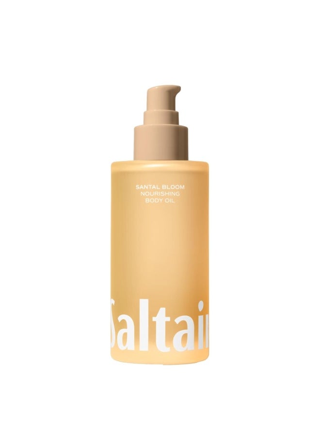 Saltair Saltair Body Oil. Luxurious Santal Bloom After Shower and Bath Oil Moisturizer for Women and Men. Botanical, Non-Greasy, and Well-Absorbing Lotion for Hydrating Dry Skin. 4oz Pump Bottle  - Image 1