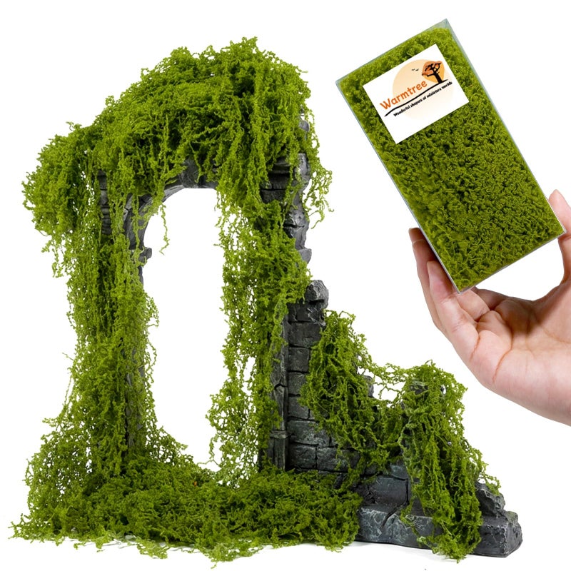 Warmtree Realistic Miniature Vines Simulation Vine Miniature Plants for DIY Mini Model Railway Fairy Garden Architecture Diorama Supplies Scenery Landscape Layout (Light Green) - Image 1