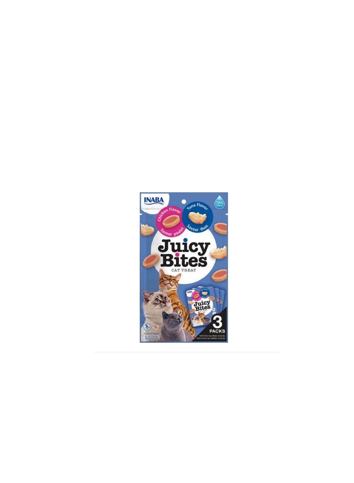 Juicy Bites Tuna & Chicken Flavor 3x11.3g
