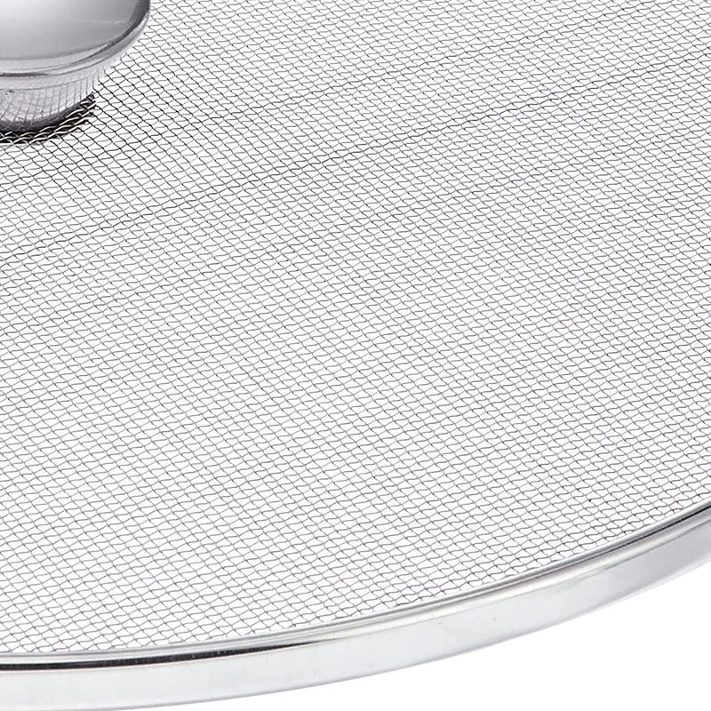 DESCTIDY DESCTIDY Stainless Steel Vessel Net CoverLidStrainerSplash Splatter Guard 10 Inch Silver  - Image 4