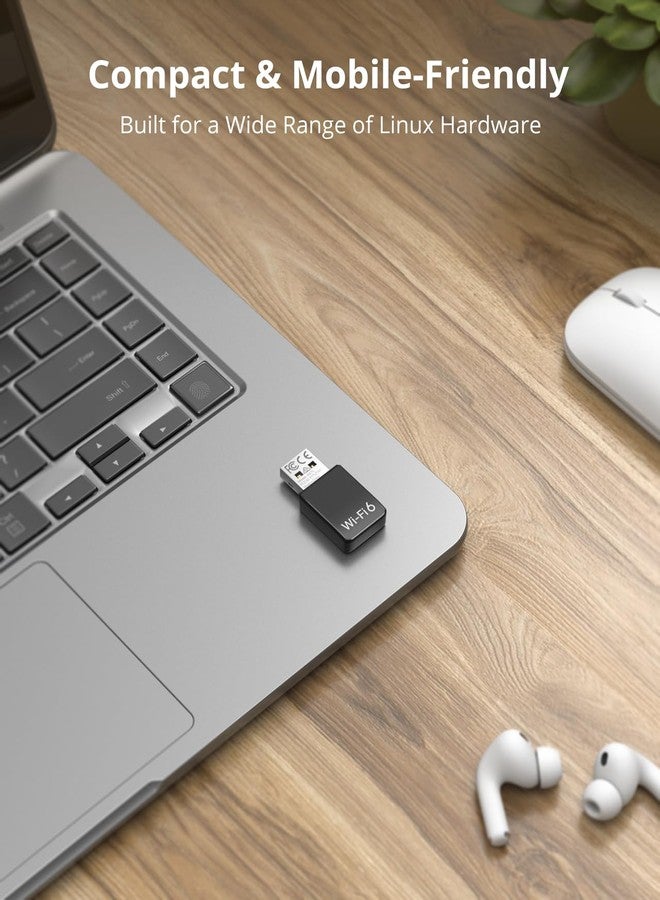 BrosTrend Mini AX900 USB Wi-Fi 6 Linux WiFi Adapter for Ubuntu, Debian, Mint, Zorin, Raspberry Pi OS, Kubuntu, PureOS, Mate, Windows 11/10 etc., Wireless USB WiFi Dongle Dual Band 5GHz + 2.4GHz, OFDMA - Image 5