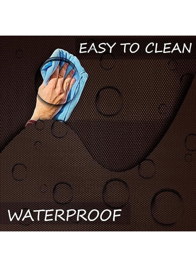 ElastPro(45 Cm X 20 M)Coffeebrown EVA Food Grade Washable Anti Slip Mat/Sheet For Fridge,Solid Shelf Liner ,Table,Kitchen Drawer Mat(Diamond Texture,Coffee Brown),Ethylene Vinyl Acetate(EVA) - Image 5