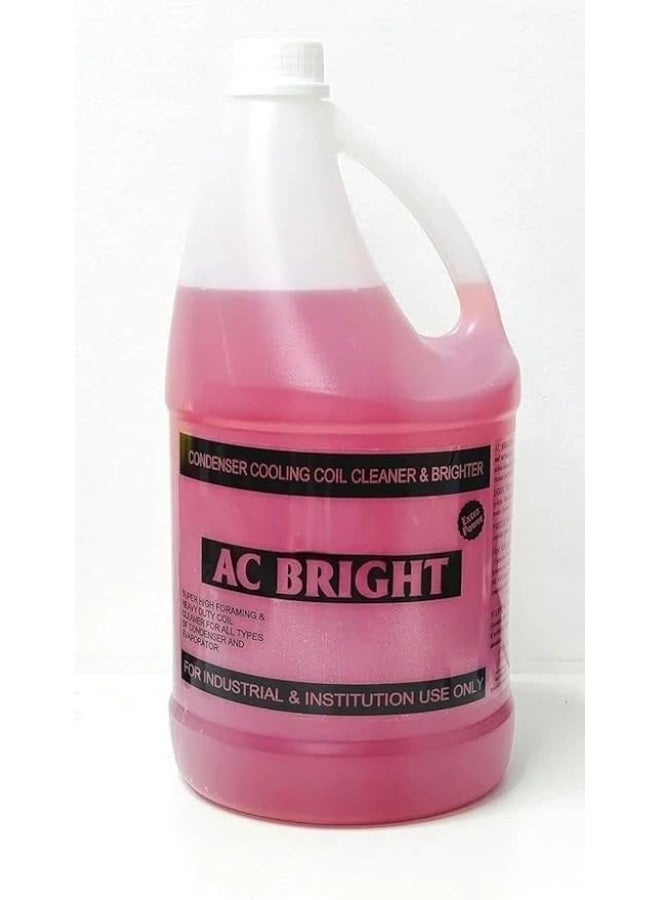 منظف ​​ملفات مكيف الهواء AC Bright لوحدات تكييف الهواء (جالون) - عالي الجودة ومتين ومتوافق مع وحدات تكييف الهواء التجارية والسكنية - Image 1
