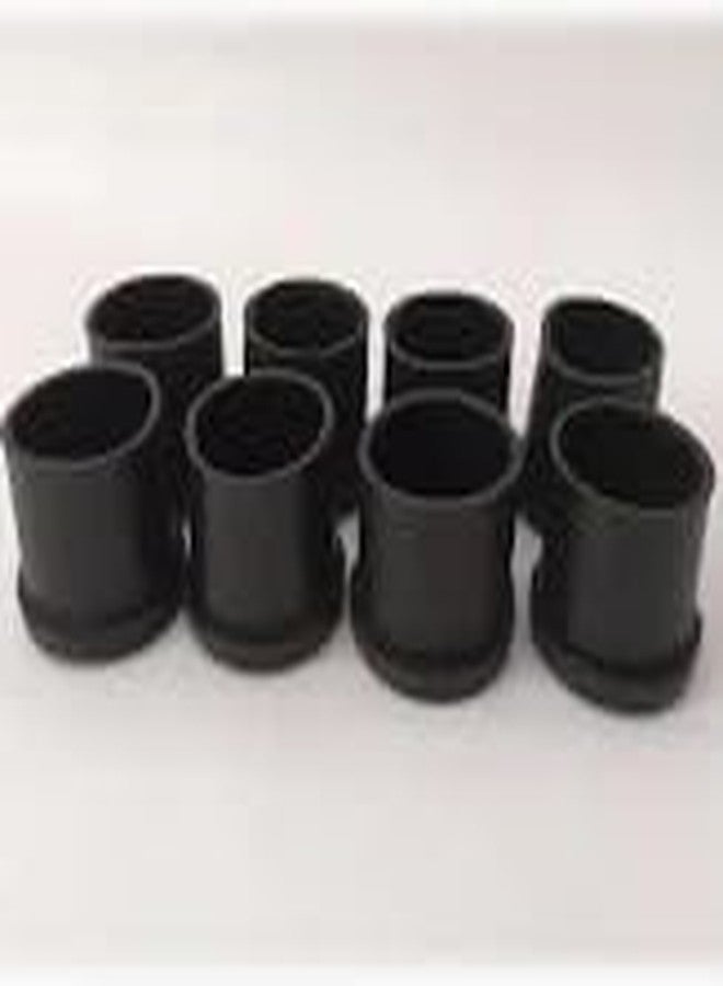 ZUBSHA Chair/Table Leg Cap - Round| 25 mm(1 inch) Diameter | Black Rubbed | Floor Protector & Furniture Cover | -25mm x 25mm (4PCS) - Image 4