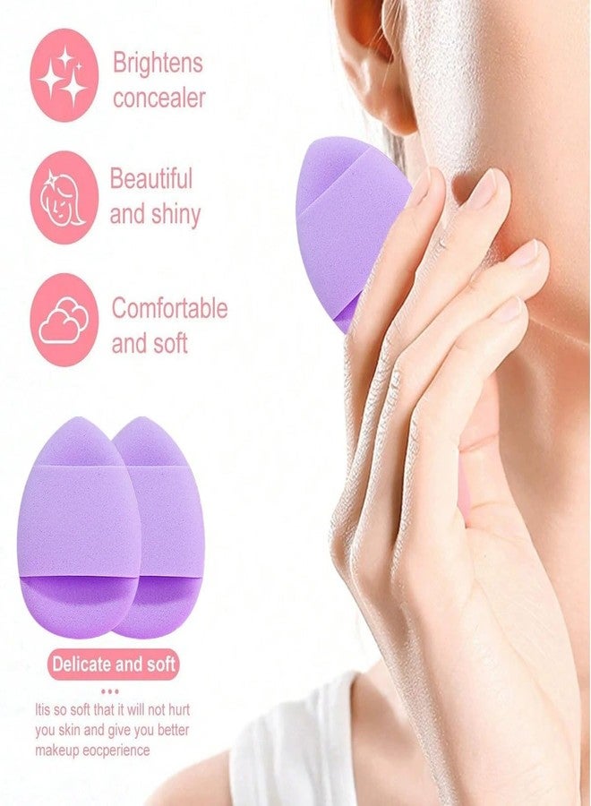Gege bear Multi-Shape Makeup Sponge Set | 20 Piece Beauty Puff Collection with Headband and Clean Sponge | Pink, Purple, Beige & Bright Sets | Face Blender Kit for Cream, Liquid & Powder | Aesthetic and Functional Makeup Tool (Lavender, 20Pcs) - Image 5