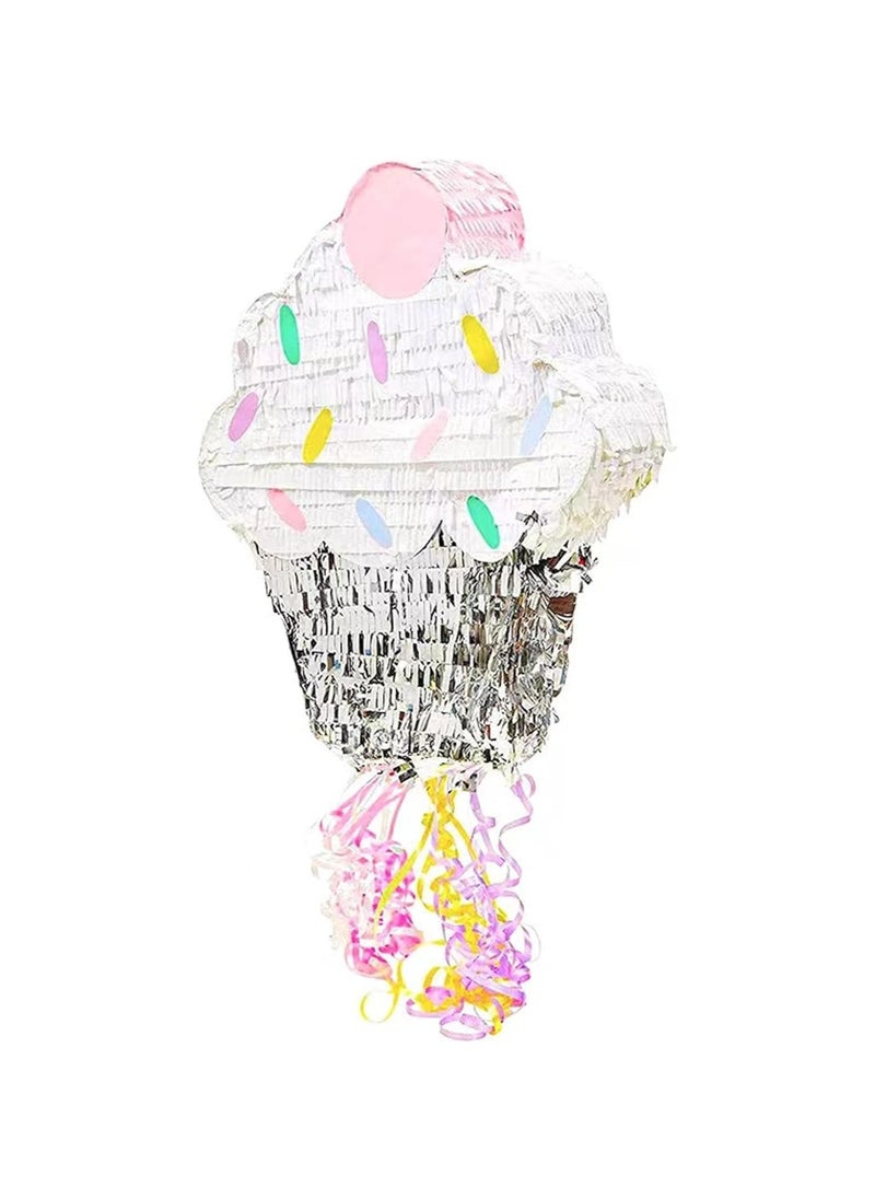 Party with Emma - ink Ice Cream Pinata for Kids Birthday Party Decoration Party Favors Birthday Party Decorations Centerpieces Anniversaries Milestones (Ice Cream) - Image 1