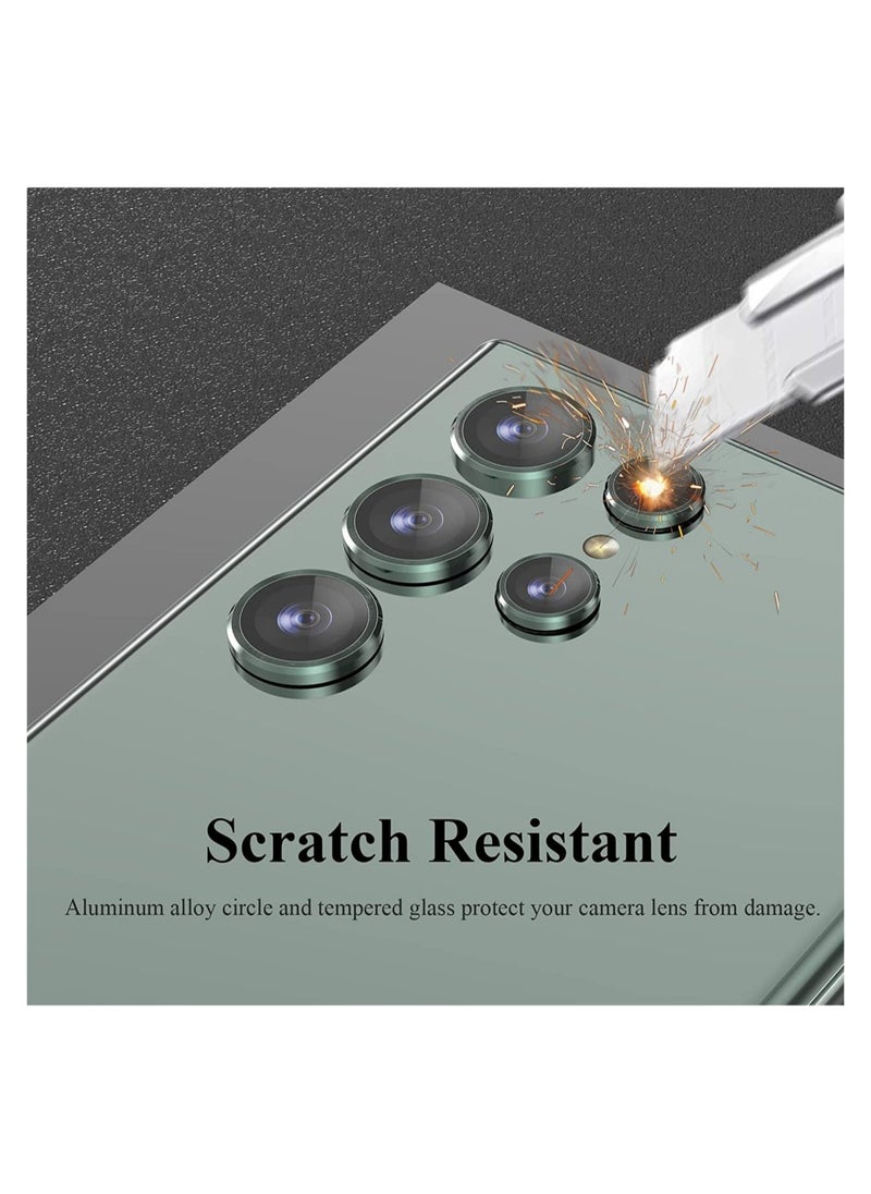 Raxoom Camera Lens Protector Compatible with Samsung Galaxy S22 Ultra (2022), Scratch-Resistant Ultra-Thin Tempered Glass with Aluminum Edge - Image 4