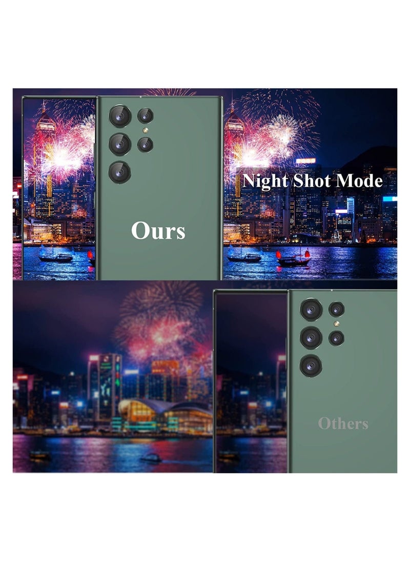 Raxoom Camera Lens Protector Compatible with Samsung Galaxy S22 Ultra (2022), Scratch-Resistant Ultra-Thin Tempered Glass with Aluminum Edge - Image 3