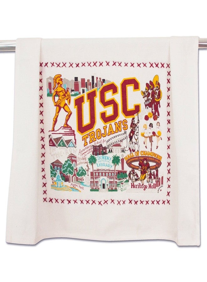 Catstudio Dish Towel, University of Southern California (USC) Trojans Hand Towel - Collegiate Kitchen Towels for USC Fans - Perfect Graduation Gift, Gift for Parents, Students and Alums - Image 1