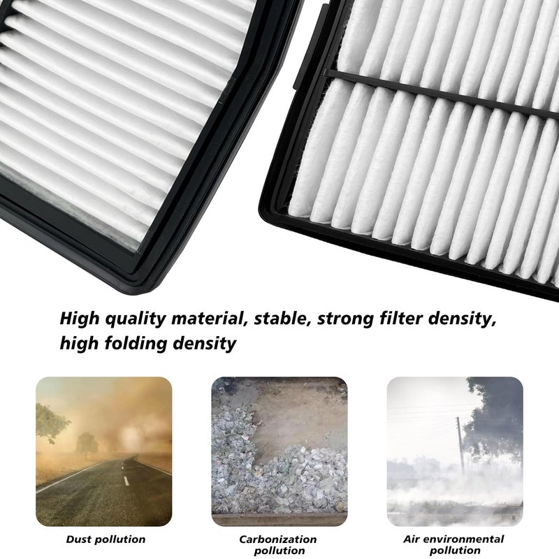 Capume Cabin and Engine Air Filter Fits for Santa Fe Hybrid 2021-2025, Sonata Hybrid 2020-25, Tucson Hybrid 2022-25, Sorento Hybrid 2021-25, Sportage Hybrid 2023-25, Fits 97133L1000, 28113-L5100 - Image 3