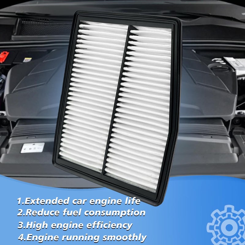 Capume Cabin and Engine Air Filter Fits for Santa Fe Hybrid 2021-2025, Sonata Hybrid 2020-25, Tucson Hybrid 2022-25, Sorento Hybrid 2021-25, Sportage Hybrid 2023-25, Fits 97133L1000, 28113-L5100 - Image 5