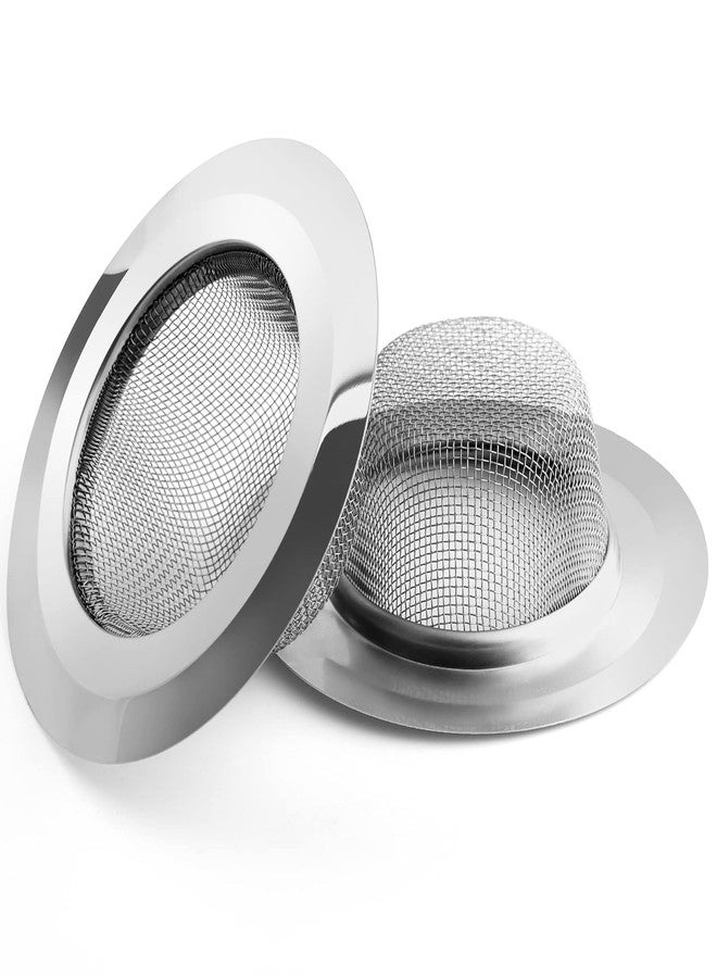 SHUTTLE ART 4 pcs Kitchen Sink Strainer, Stainless Steel Sink Drain Strainer, Dishwasher Safe, Filter Stopper Mesh Long Hair Food Blockages Cleaning Tool for Bathroom Kitchen Sink(4) - Image 2