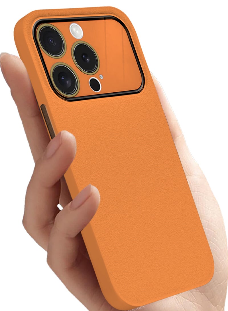 CATANES Hard Silicone Case Cover for Apple iPhone 12 Pro - Cover with Camera Protection Bumper - Auto Focus Design - Orange - Image 3