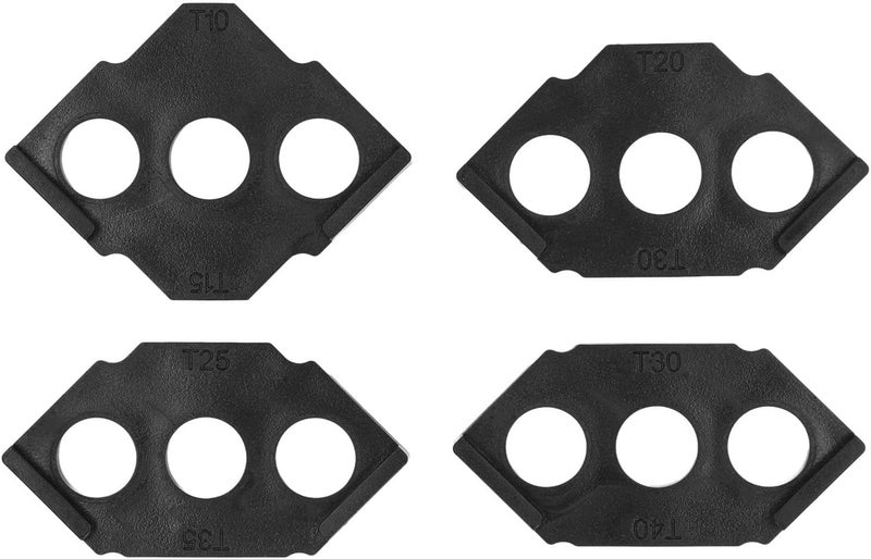 4PCS Black Corner Router Template Set Woodworking Trimmer Jig For Photo Frames Tables DIY - Image 1