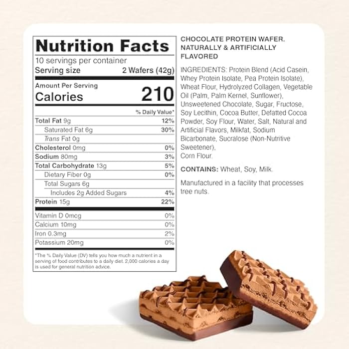 Myprotein Protein Bars, Crispy Protein Wafers, 15g High Protein Snacks, Box of 10 Chocolate Wafers Packs, Milk & Whey Protein Isolate, Light & Crunchy - Image 2