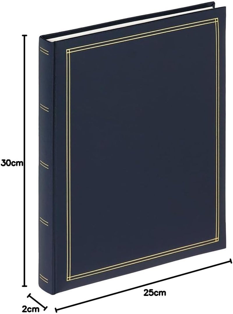 walther design ألبوم صور والثر ديزاين مونزا SK-124-L ألبوم ذاتي اللصق جلد صناعي بنقش بارز أزرق - Image 5