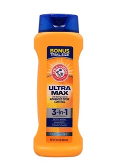 Arm & Hammer Arm & Hammer Ultra Max 3-in-1 Shampoo Conditioner Body Wash,Cool Water 12 oz. 