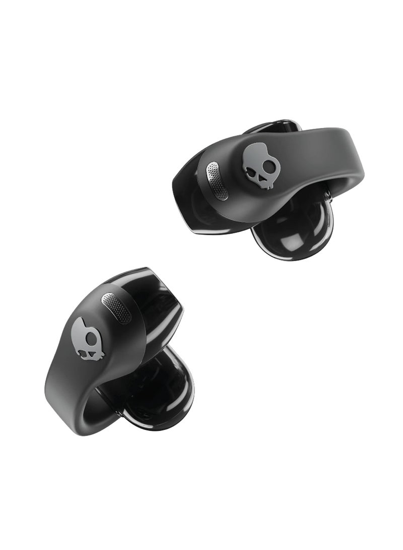 Skullcandy Push 720 Open-Ear True Wireless Bluetooth Earbuds, 14mm Dynamic Drivers, 30 Hrs Battery Life, IP67 Sweat and Waterproof, Google Fast Pair+Finder, Wireless Charging Case/Pouch True Black - Image 2