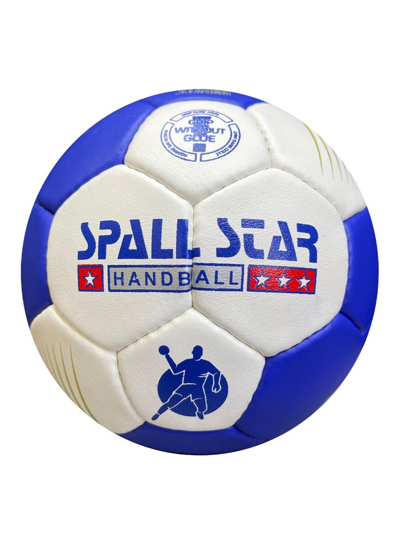 Spall Hand Ball Round White Blue Excellent Quality Training Ball For All Levels of play and all age groups  - Image 1