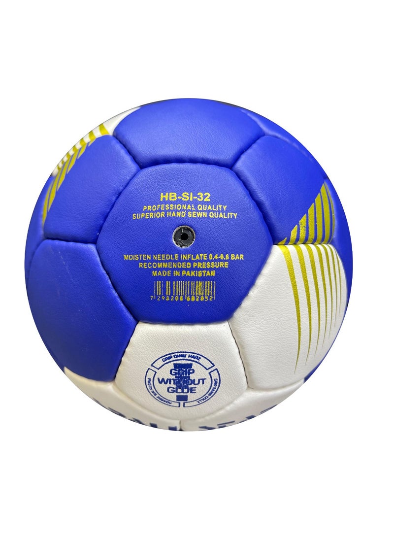 Spall Hand Ball Round White Blue Excellent Quality Training Ball For All Levels of play and all age groups  - Image 2