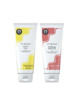 Fix My Curls Protein Styling Duo| For Curly, Wavy, Dry & Frizzy Hair | Frizz Control | Silicone Free Curl Defining Cream & Gel| 50Gm Each  - Image 1
