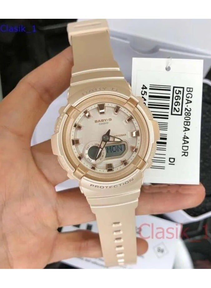 كاسيو Casio Baby-G Women's Analog Digital Quartz Watch BGA-280BA-4ADR - Image 2