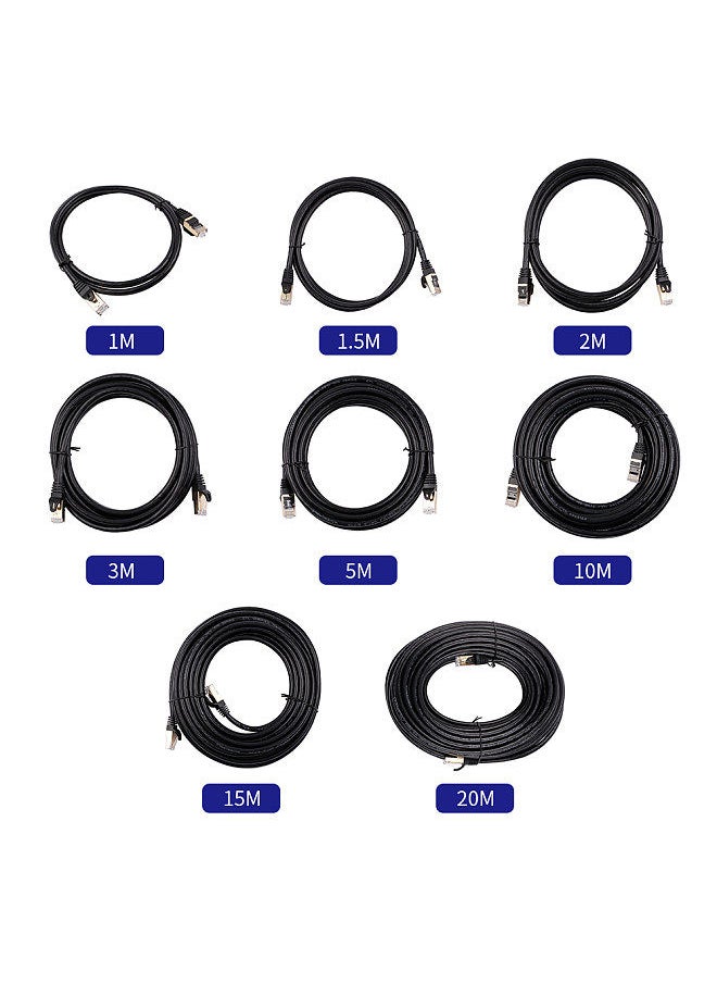 CAT8 Network Cable 40Gbps 2000MHz Ethernet Cable with Multi-layer Shielding 26AWG Pure Copper Core Gold-plated Interface 15M - pzsku/Z9B67B38E3C7EB4173A2AZ/45/_/1669721746/3a325392-4243-4982-bea6-a90dda3e2862