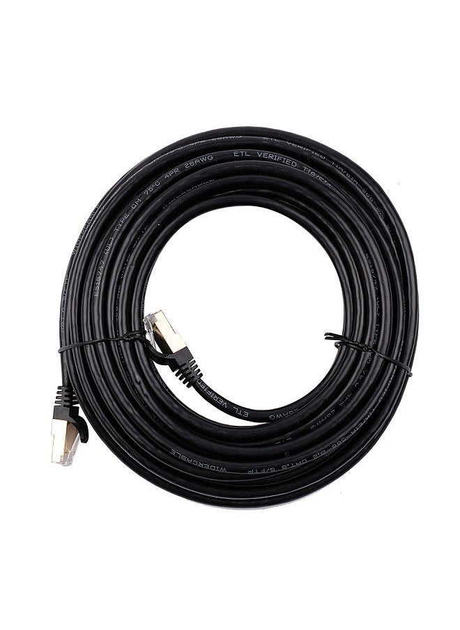 Generic - CAT8 Network Cable 40Gbps 2000MHz Ethernet Cable with Multi-layer Shielding 26AWG Pure Copper Core Gold-plated Interface 15M - Image 1