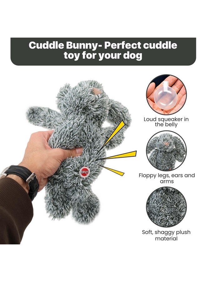 SPOT Cuddle Bunnies Dog Toy - Soft, Plush Fabric Dog Toy with Squeaker, Perfect for Cuddling, Great for Dogs and Puppies of All Ages, Medium to Large Breeds - 13" Rabbit, Assorted Colors - Image 4