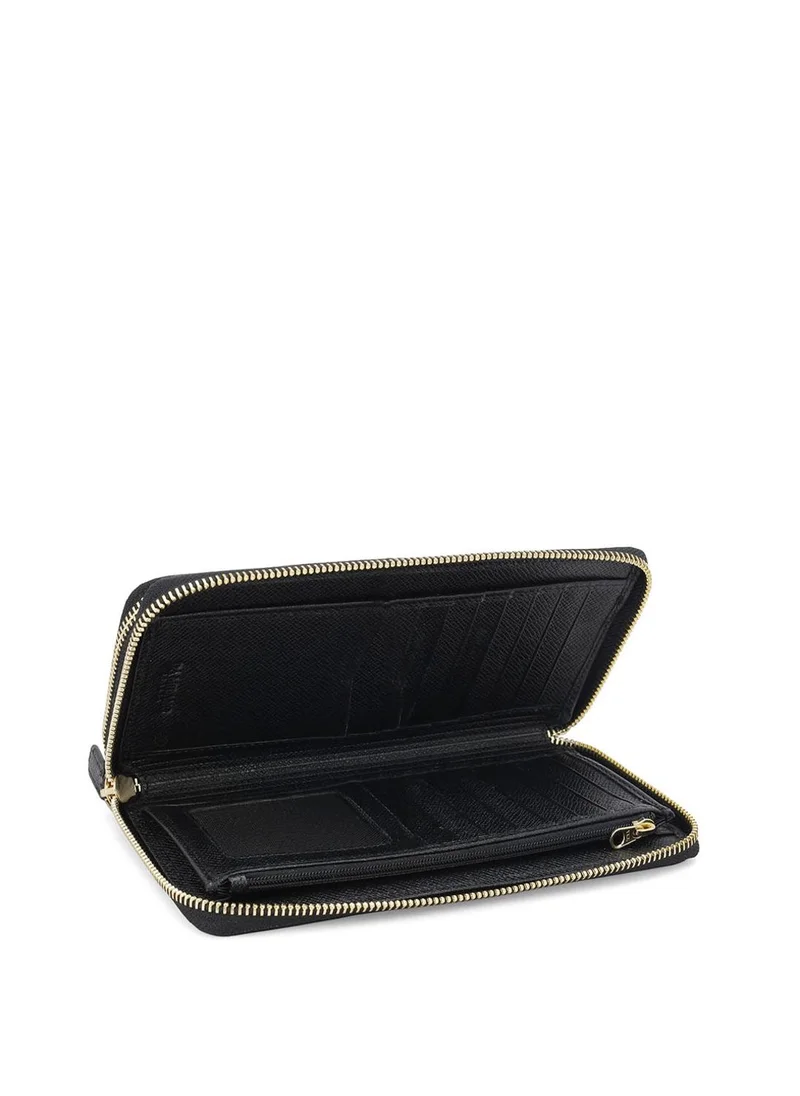 Da Milano  Da Milano Genuine Leather Black Ladies Wallet for Women | Best Price UAE