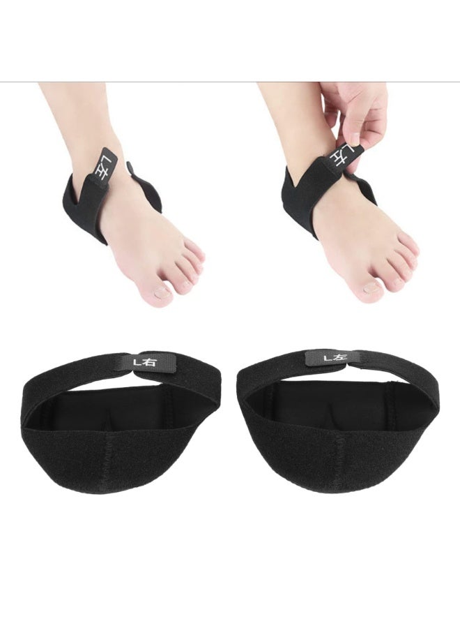 Adjustable Heel Protectors, Breathable Elastic Heel Cushion Heel Pads with Velcro Strap for Men Women Plantar Fasciitis Achilles Tendinitis - Image 1