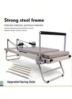 PILATES Pilates Reformer Machine, Foldable Pilates Machine Equipment for Home，Yogo Pilates Reformer Machine for Home and Gym with Springs  - Image 1
