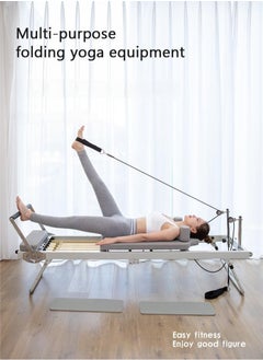 PILATES Pilates Reformer Machine, Foldable Pilates Machine Equipment for Home，Yogo Pilates Reformer Machine for Home and Gym with Springs  - Image 3