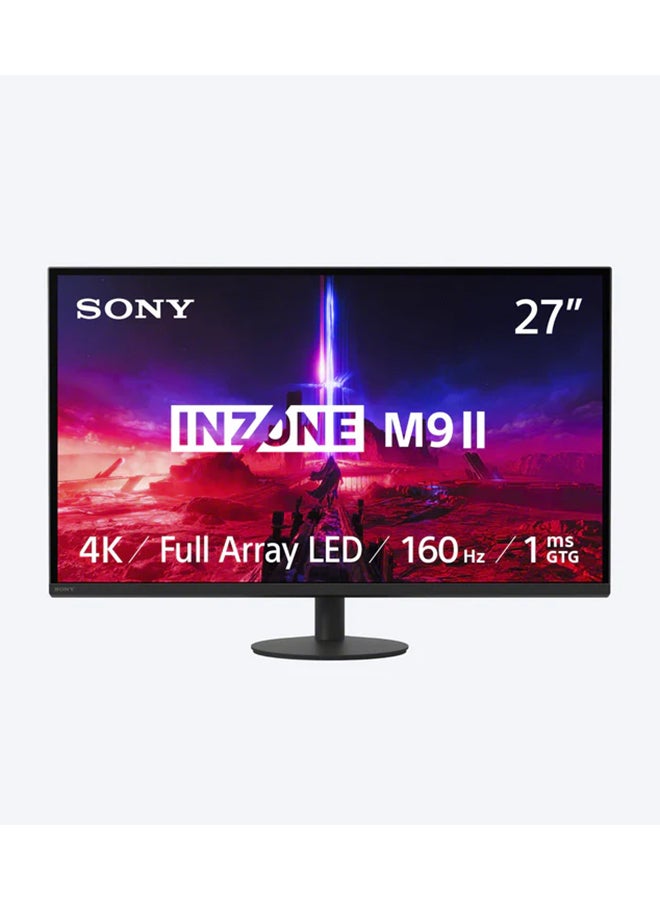 27 inch 4K UHD INZONE M9II (3840x2160) Gaming monitor, 160HZ, 1ms GTG, Full Array Local Dimming, NVIDIA G-SYNC Compatibl, Display HDR 600, DisplayPort 2.1, HDMI 2.1, USB, Tilt/Swivel/Height Black