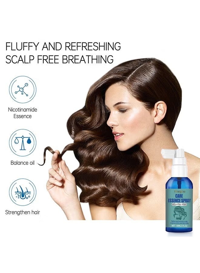 HOEGOA Activating Scalp Care Essence Spray, Hair Growth Treatment with Olive Oil, Niacinamide and Panthenol, for Dry Itchy Scalp and Hair Loss Prevention 60ML - Image 5