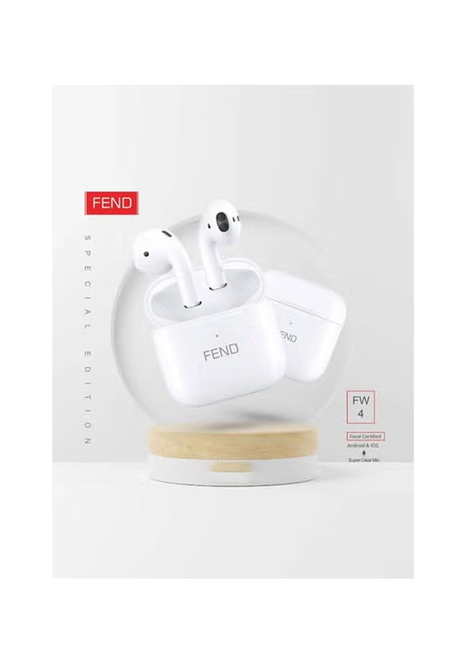 FEND Fend FW 4 Bluetooth Earphone with Mic Superior Sound Quality Lightweight and Secure Fit Ideal for Work Travel and Sports Compatible with iOS and Android Mobiles and Tablet PC Laptops  - Image 2