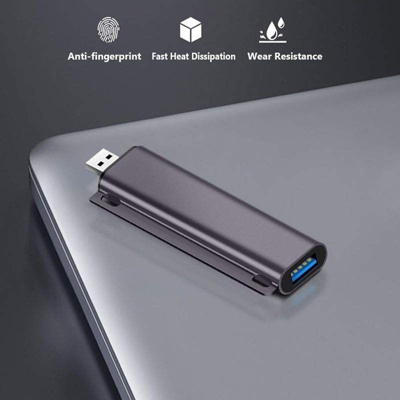 windforgecraft OTG Adapter - USB Expander with 4 Ports - USB3.0 HUB Splitter, Aluminum Alloy Docking Station, USB Adapter for Mobile Phone, Tablet, Computer Borato - Image 2