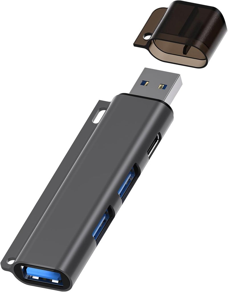 windforgecraft OTG Adapter - USB Expander with 4 Ports - USB3.0 HUB Splitter, Aluminum Alloy Docking Station, USB Adapter for Mobile Phone, Tablet, Computer Borato - Image 1
