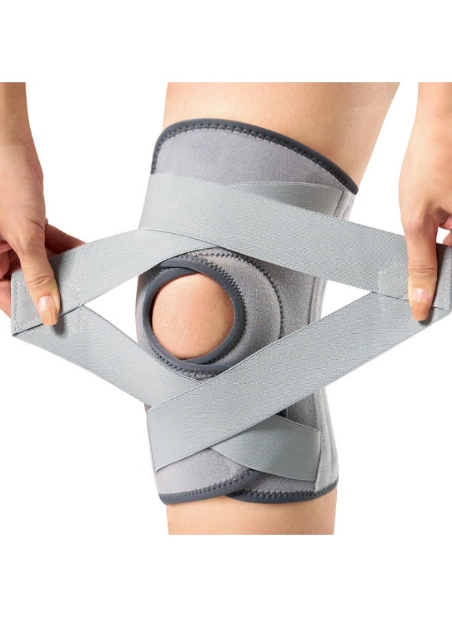PYC Knee Brace for Men & Women - ACL, MCL, Meniscus Tear Support & Arthritis Pain Relief - Stabilizing Knee Braces Support with Side Stabilizers & Patella Gel Pad - Image 1