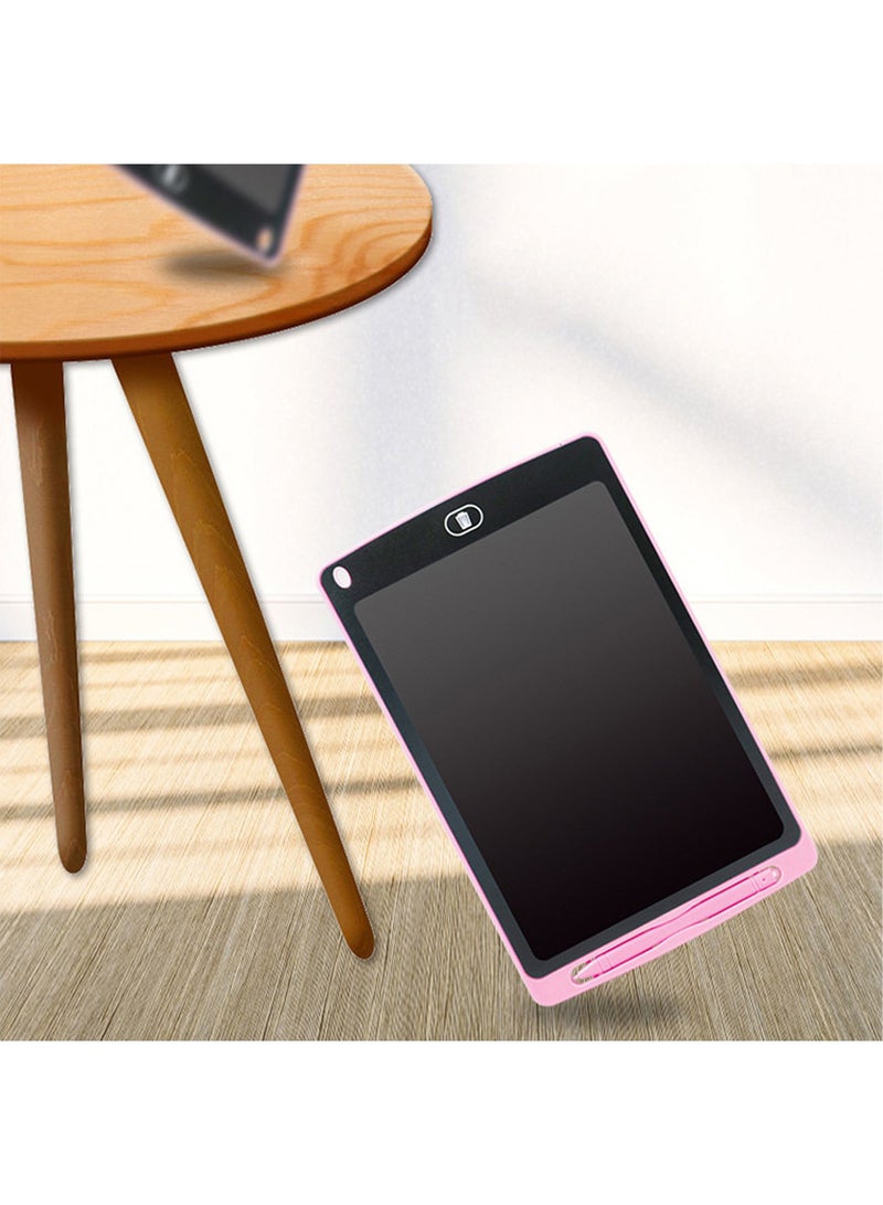 LCD Writing Tablet 8 Inch Colorful Screen Doodle Board Toddler Educational Toys for 3 4 5 6 Years Old Boys Girls Reusable Portable Drawing Tablet Toys Gifts for Kids (Pink) - Image 3