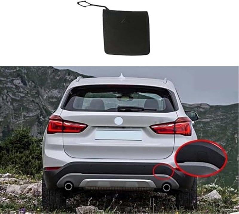 QASULER Rear Bumper Tow Eye Hook Cover for BMW X1 F49 - Image 2