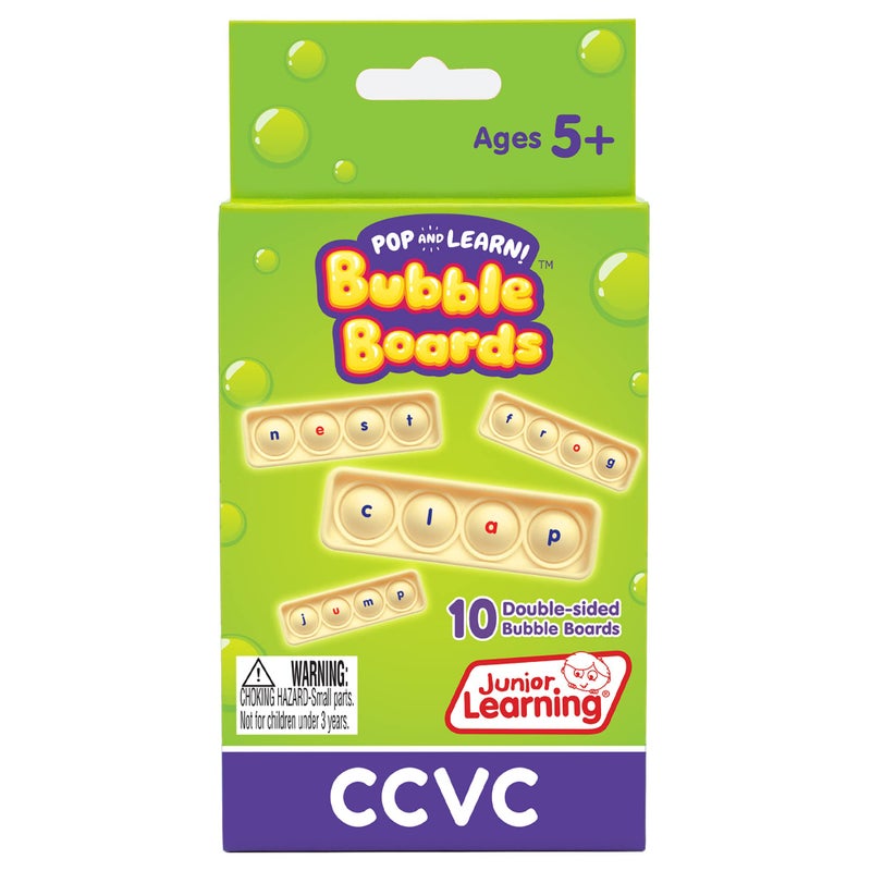 Junior Learning CCVC Bubble Boards Pop and Learn Decodable Language Arts and Sensory Learning for Ages 5 Grade K - Image 3