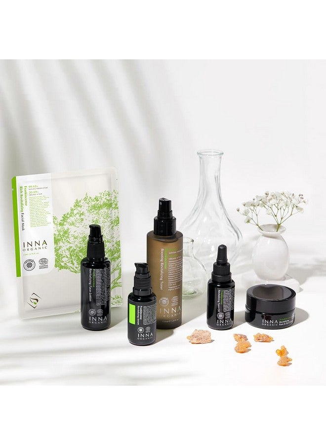 إينا أورجانيك مصل إينا العضوي المنعش بخلاصة اللبان، مضاد للشيخوخة، العناية بالتجاعيد، مرطب، جمال نظيف فاخر، عضوي معتمد، 1.0 أونصة سائلة. - Image 4